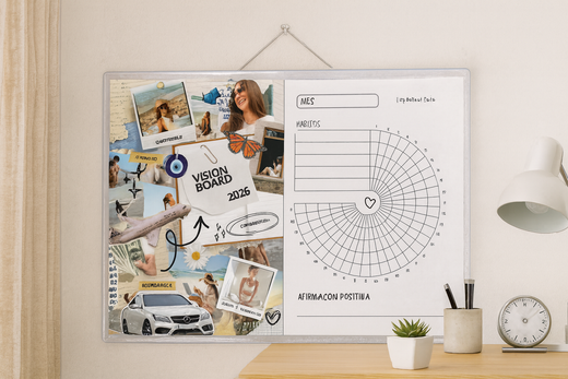 Tracker Mensual + Vision Board